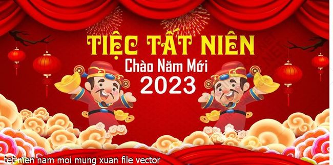 tet nien nam moi mung xuan file vector